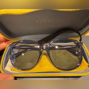 Gucci Blue transparent sunglasses *hard to find*